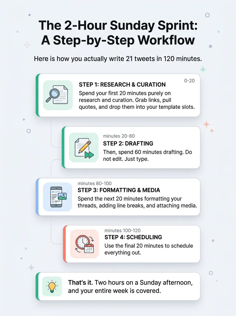 The 2-Hour Sunday Sprint: A Step-by-Step Workflow
