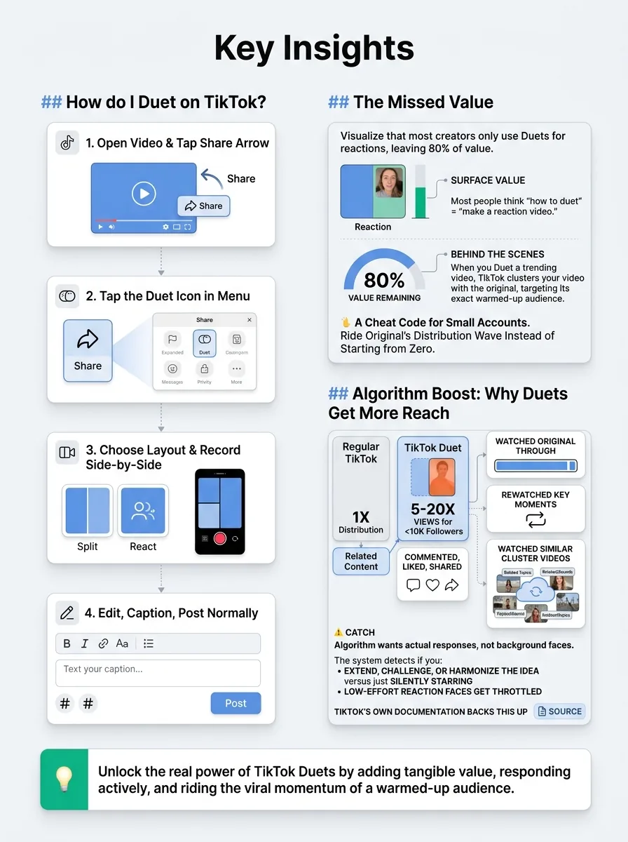A simple Duet checklist you can screenshot — infographic